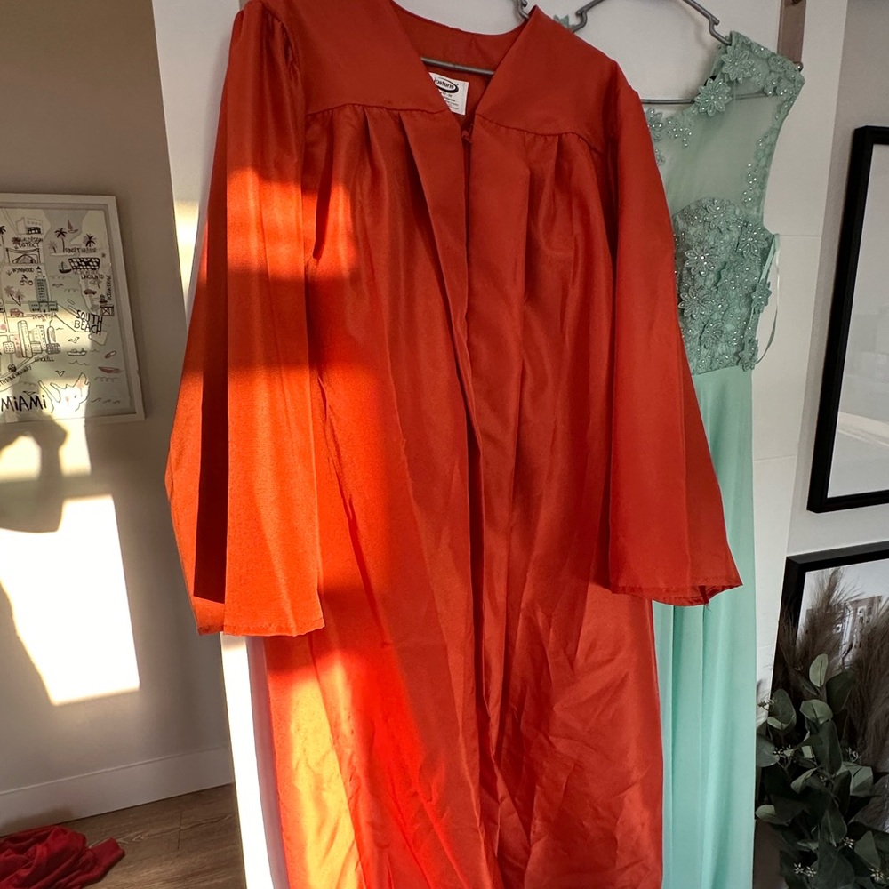 Elegant Orange Women's Coat
